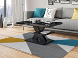 Tavolino Design Moderno Piano 50mm Tavolino da Salotto 90x45x60cm