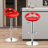 2 pezzi Sgabelli da Bar Regolabili Sgabelli Girevoli da Bar Altezza 55-75cm