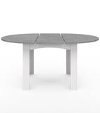 Tavolo da pranzo rotondo allungabile 4-8 persone piano effetto faggio nero 120-160cm