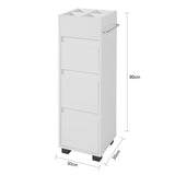 Vicco Mobiletto Bagno salvaspazio con Ruote Cassettiera