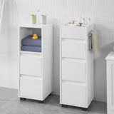 Vicco Mobiletto Bagno salvaspazio con Ruote Cassettiera
