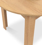 Tavolo da pranzo rotondo allungabile 4-8 persone piano effetto faggio nero 120-160cm