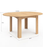 Tavolo da pranzo rotondo allungabile 4-8 persone piano effetto faggio nero 120-160cm
