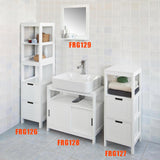 Mobiletto terra da bagno bianco
