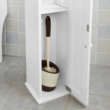 Piantana portarotolo e portascopino 2 in 1 Mobile bagno