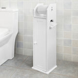 Piantana portarotolo e portascopino 2 in 1 Mobile bagno