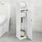 Piantana portarotolo e portascopino 2 in 1 Mobile bagno