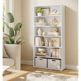 Libreria Scaffale Libreria a 6 Ripiani Scaffale Portaoggetti Aperto 24 x 80 x 160,7 cm