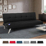 Divano letto in tessuto con porta USB e gambe in metallo design Astralis