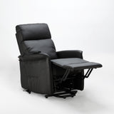Poltrona Relax Elettrica con Sistema Alzapersona Similpelle per Anziani 2 ruote