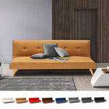 Divano letto in tessuto 2 posti per salotto e soggiorno design Larimar