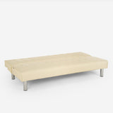 Divano letto 2 posti in similpelle reclinabile design moderno
