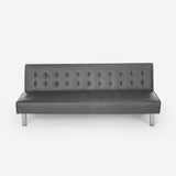 Divano letto 2 posti in similpelle reclinabile design moderno