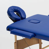 Lettino da massaggio in legno portatile pieghevole 3 zone 215cm