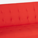 Divano letto 2 posti in similpelle reclinabile design moderno