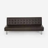 Divano letto 2 posti in similpelle reclinabile design moderno