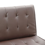 Divano letto 3 posti similpelle per casa e locali pubblici pronto letto