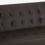 Divano letto 2 posti in similpelle reclinabile design moderno