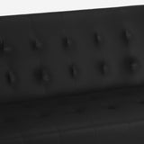 Divano letto 2 posti in similpelle reclinabile design moderno