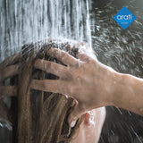 Pannello colonna doccia in acciaio con miscelatore cascata