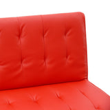 Divano letto 3 posti similpelle per casa e locali pubblici pronto letto