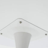 Tavolo rotondo per sale da pranzo nero e bianco