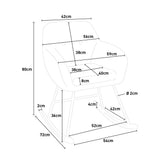 Sedia poltrona a dondolo design moderno tessuto Woodpecker