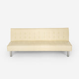Divano letto 2 posti in similpelle reclinabile design moderno
