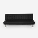 Divano letto 2 posti in similpelle reclinabile design moderno