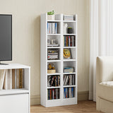 Porta CD, Porta CD Aperto a 14 Ripiani, Porta Media a Due Pezzi, Scaffale Autoportante,