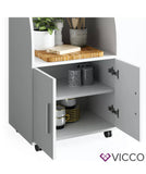 Vicco Armadio da cucina armadio per il microonde Credenza Elio su rotelle