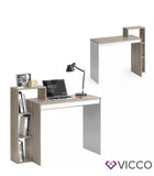Vicco Scrivania Leo Scrivania Mensola Tavolo PC Scaffale Bianco Sonoma