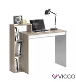 Vicco Scrivania Leo Scrivania Mensola Tavolo PC Scaffale Bianco Sonoma