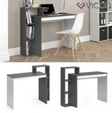 Vicco Scrivania Leo Scrivania Mensola Tavolo PC Scaffale Bianco Antracite