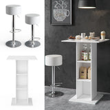 Tavolino da bar „Rodeo“ bianco con Sgabello da bar