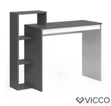 Vicco Scrivania Leo Scrivania Mensola Tavolo PC Scaffale Bianco Antracite