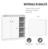 Armadio Scarpiera Bianca Salvaspazio e Moderna in Legno