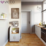 Vicco Armadio da cucina armadio per il microonde Credenza Elio su rotelle
