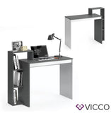 Vicco Scrivania Leo Scrivania Mensola Tavolo PC Scaffale Bianco Antracite