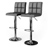 Sgabello da bar grigio Set di 2