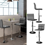 Sgabello da bar grigio Set di 2