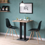 Tavolo da pranzo " 65x65 cm antracite/goldcraft