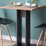 Tavolo da pranzo " 65x65 cm antracite/goldcraft