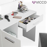  Vicco Toeletta da trucco Klara bianco incl. Specchio Panchina Cassettone porta