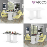 Vicco Tavolo da pranzo DIX 90 x 140cm - 180 cm Tavolo per sala da pranzo