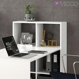  Vicco Scrivania Emir bianca Tavolo per computer con ripiano Armadio Divisorio