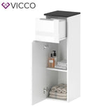 VICCO Scaffale per bagno OTIS Bianco Scaffale alto Credenza di base per lavabo C