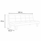 Divano Letto piccolo in similpelle per monolocale bilocale