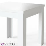 Tavolo da cucina Namos 80x80cm bianco piccolo quadrato Vicco