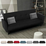 Divano letto 3 posti in tessuto reclinabile clic clac design moderno Tulum